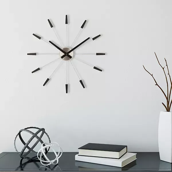 Nextime "Plug Inn" Wall Clock - Black product thumbnail 6