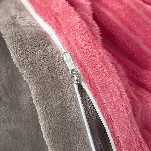 Nova Home Campo Cordroy Flannel Winter Duvet Cover Set - Rose (Available in Sizes) product thumbnail 2