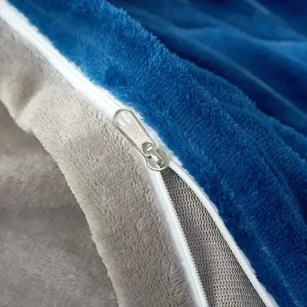 Nova Home Campo Cordroy Flannel Winter Duvet Cover Set - Navy (Available in Sizes) product thumbnail 2