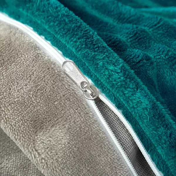 Nova Home Campo Cordroy Flannel Winter Duvet Cover Set - Green (Available in Sizes) product thumbnail 2