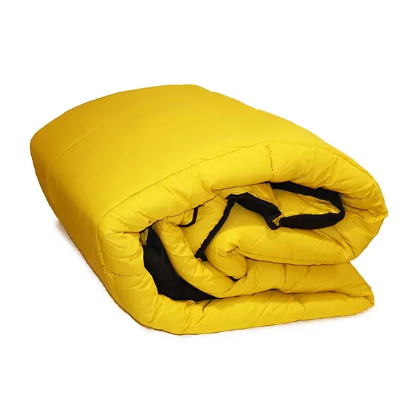 Nova Home "Plain" Plain Comforter Set - 100% Cotton - Mustard & Black (Available In Sizes) product thumbnail 2
