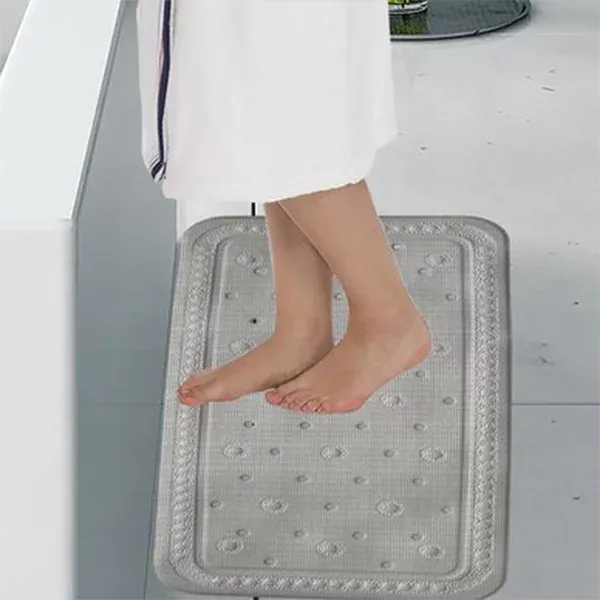 Kela "Kreta" Safety Bathtub Mat - 72x36 cm - Light Grey product thumbnail 2