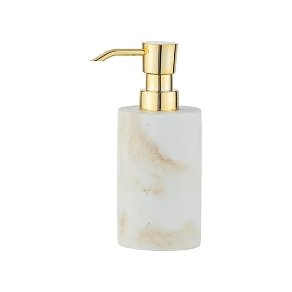 Wenko Odos Liquid Soap Dispenser - 290 ML - White & Gold product thumbnail 4