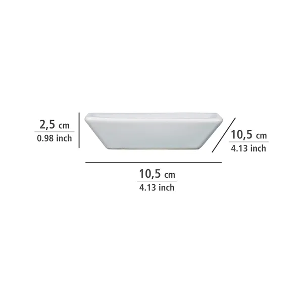 Wenko Cordoba Ceramic Soap Dish - White product thumbnail 4