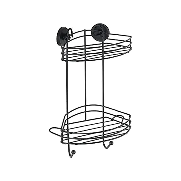Wenko Vacuum-Loc 2-Tier Corner Rack - Black product thumbnail 4