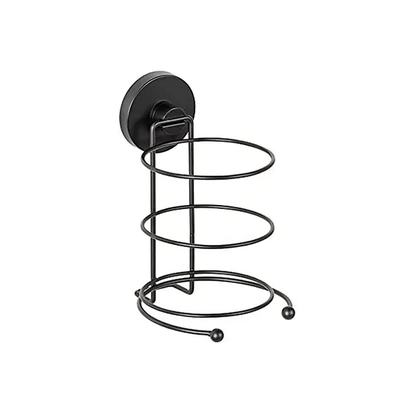 Wenko Vacuum-Loc Hair Dryer Holder Milazzo - Black product thumbnail 2
