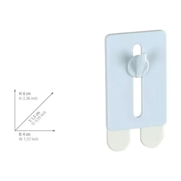 Wenko Self-Adhesive Nail Hook Set Strip-it Plus - 2 Pcs - White product thumbnail 3