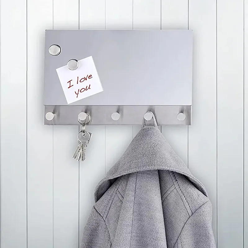 Wenko Magnatic Coat Rack - 5 Hooks - 30x19 Cm - Mirror product thumbnail 2