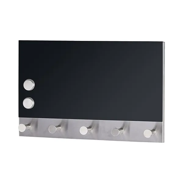 Wenko Magnatic Coat Rack - 5 Hooks - 30x19 Cm - Black product thumbnail 4