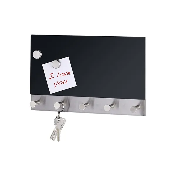 Wenko Magnatic Coat Rack - 5 Hooks - 30x19 Cm - Black product thumbnail 2