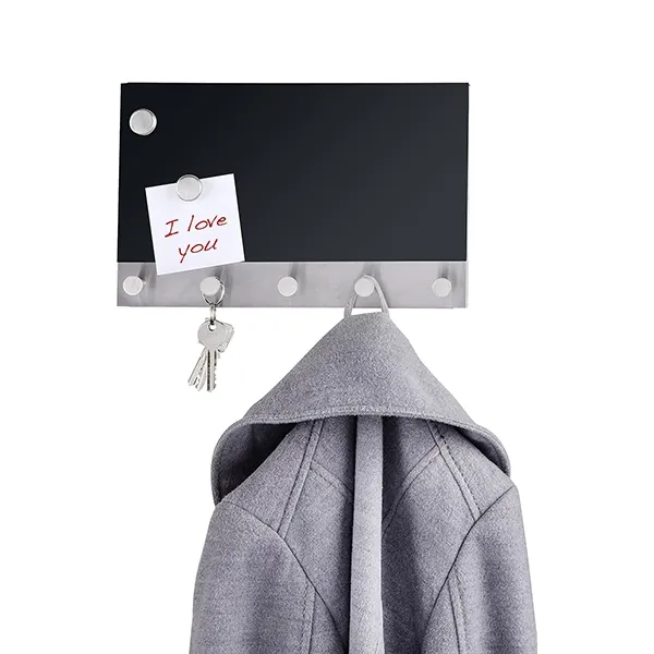 Wenko Magnatic Coat Rack - 5 Hooks - 30x19 Cm - Black product thumbnail 3