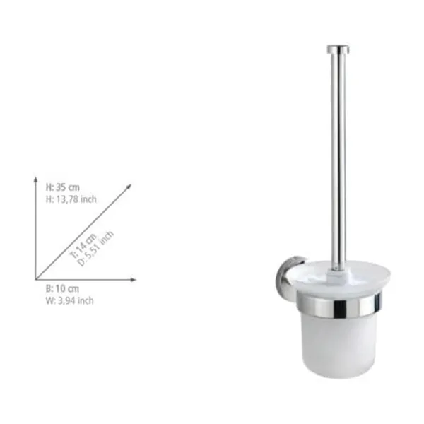 Wenko Bosio Shine Toilet Brush - Glass product thumbnail 3