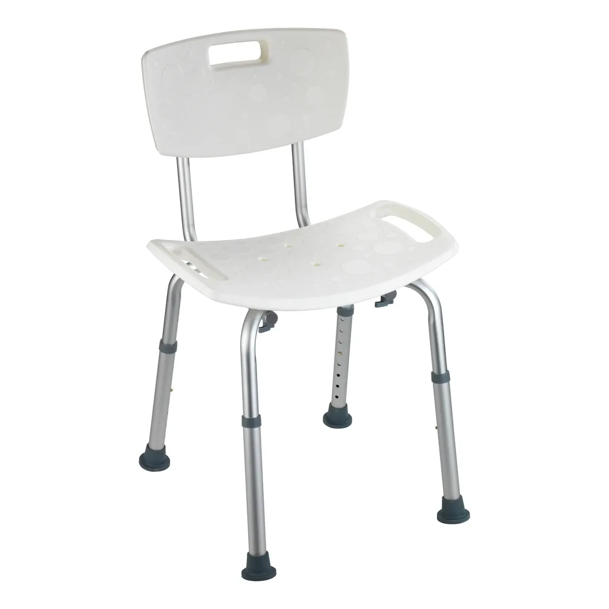 Wenko Secura Bath Stool with Back Rest - White product thumbnail 4