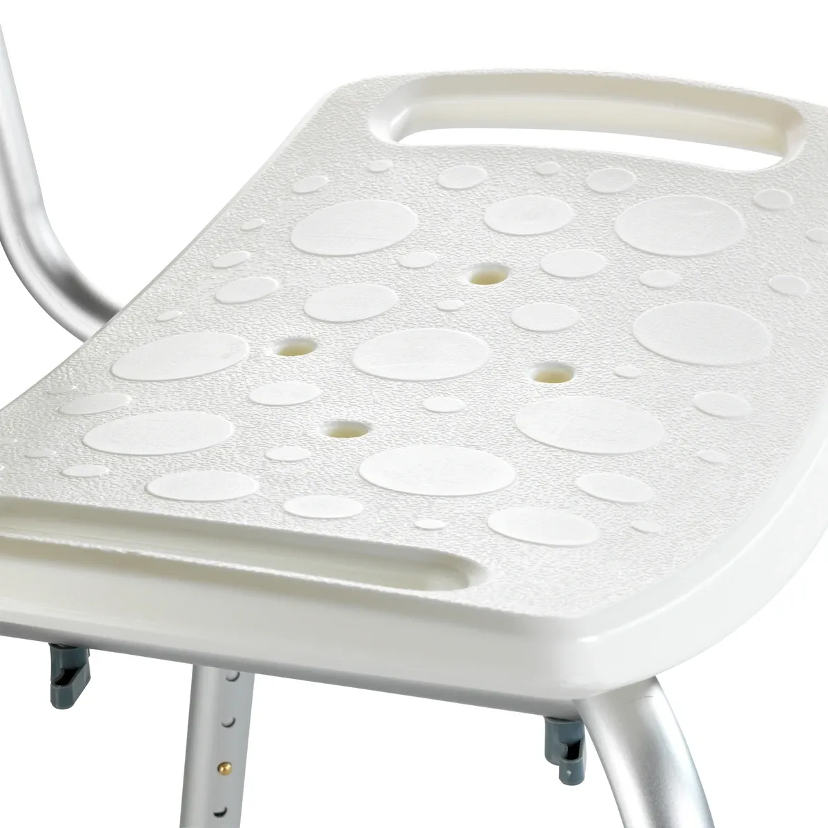 Wenko Secura Bath Stool with Back Rest - White product thumbnail 3