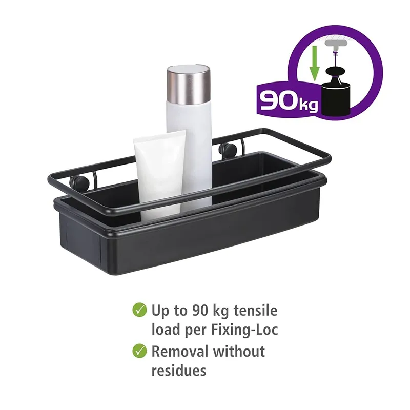 Wenko Molinella Stainless Steel Wall Shelf with Deep Basket product thumbnail 2