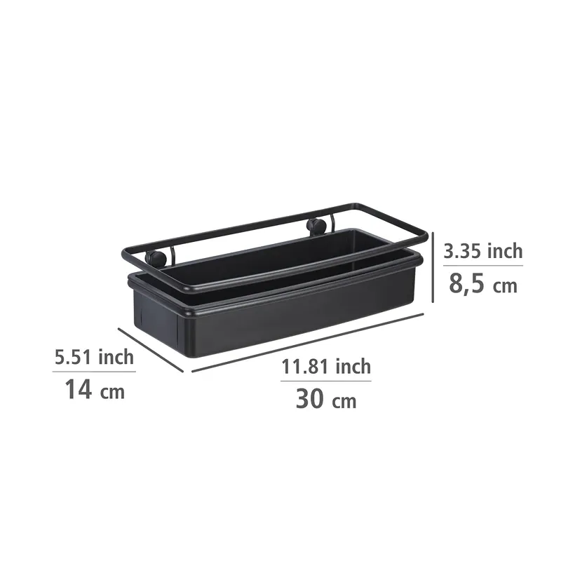 Wenko Molinella Stainless Steel Wall Shelf with Deep Basket product thumbnail 3