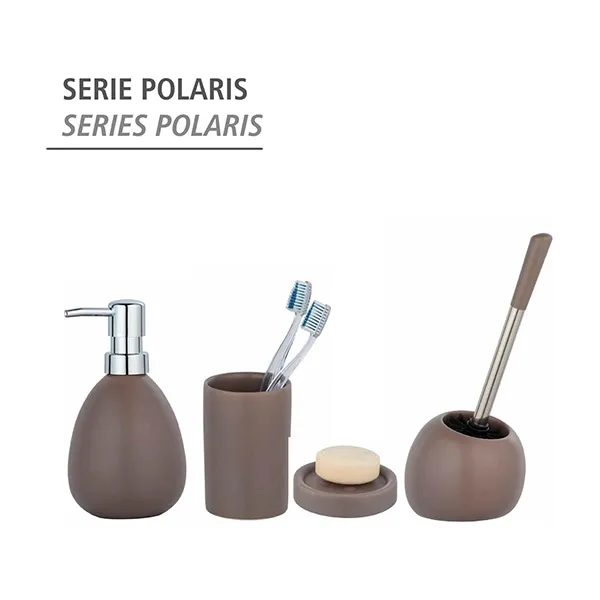 Wenko Polaris Ceramic Soap Dish - Taupe product thumbnail 5