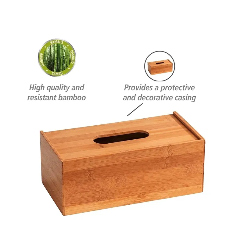 Wenko Terra Facial Tissue Box Bamboo product thumbnail 3