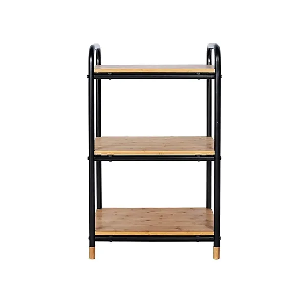 Wenko Loft Rack - 3 Shelves Black & Natural product thumbnail 3