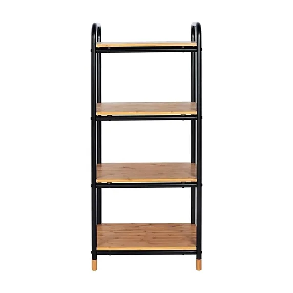 Wenko Loft Rack - 4 Shelves Black & Natural product thumbnail 3
