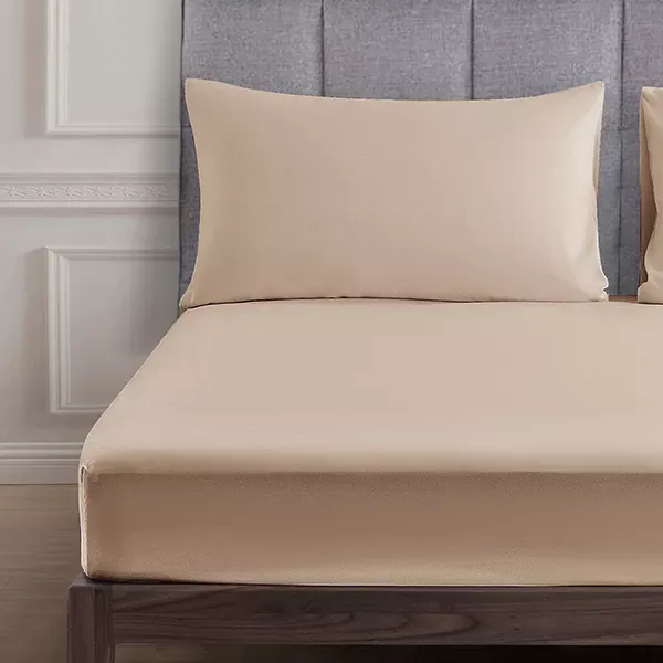 Nova Home "UltraPlain" Fitted Sheet Set - Sand (Available in Sizes) product thumbnail 2