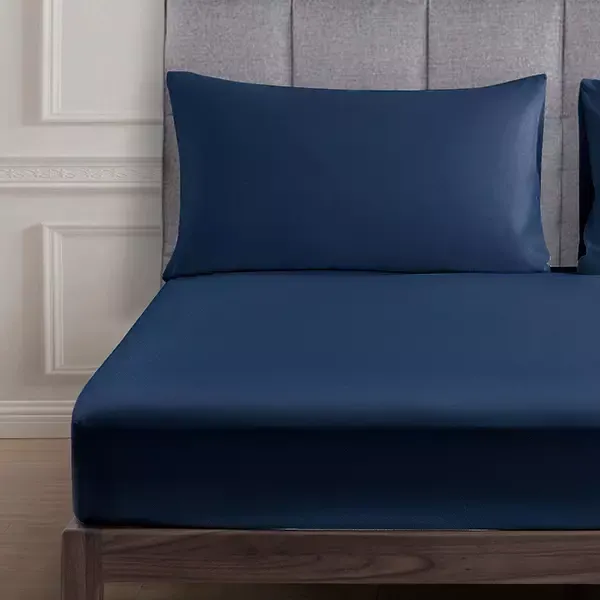 Nova Home "UltraPlain" Fitted Sheet Set - Navy (Available in Sizes) product thumbnail 2