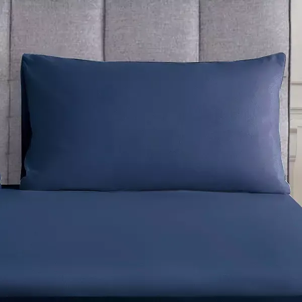 Nova Home "UltraPlain" Fitted Sheet Set - Navy (Available in Sizes) product thumbnail 3