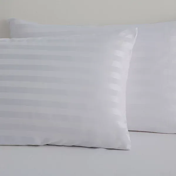 Nova Home "UltraStripe" Hotel Style Pillowcas Set - 50x75 cm - 2 Pcs - Grey product thumbnail 2