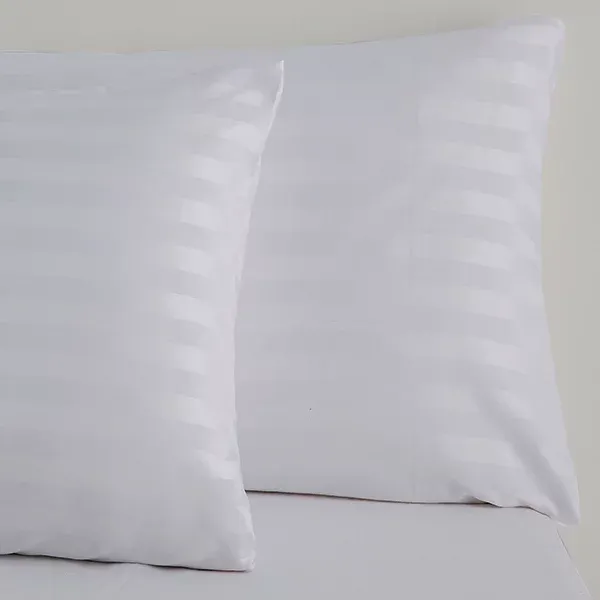Nova Home "UltraStripe" Hotel Style Pillowcas Set - 50x75 cm - 2 Pcs - Grey product thumbnail 3