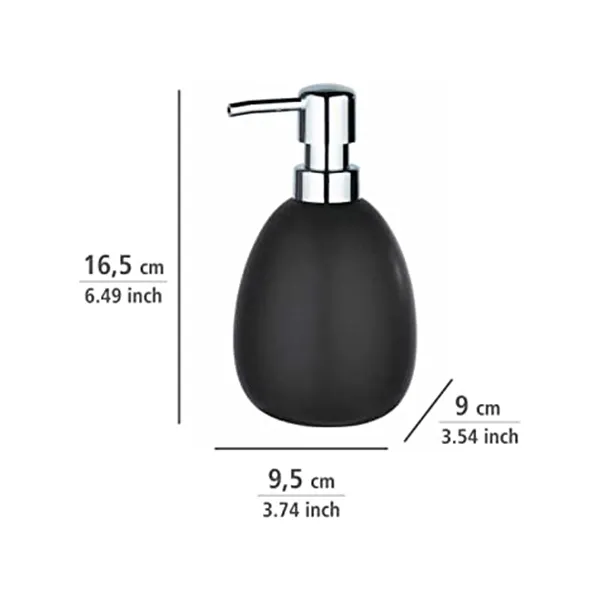 Wenko Polaris Liquid Soap Dispenser - Black Matt product thumbnail 2