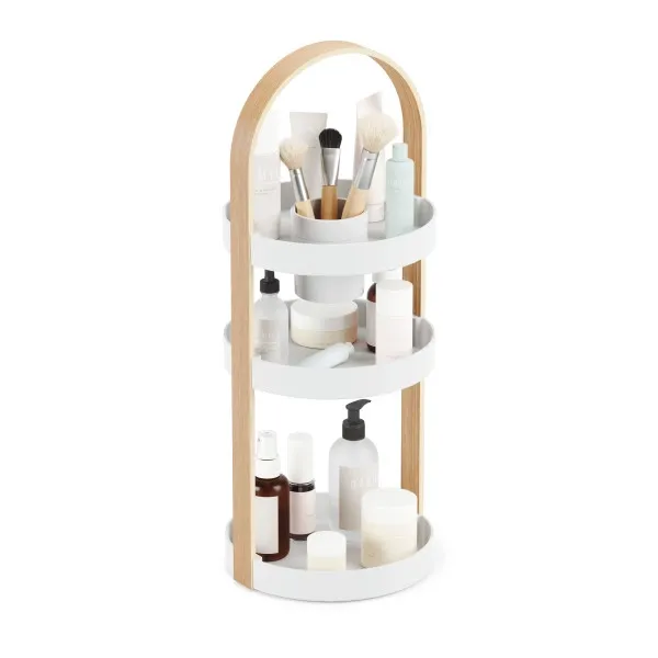 Umbra "Bellwood" Cosmetic Organizer - Wood - White & Natural product thumbnail 5