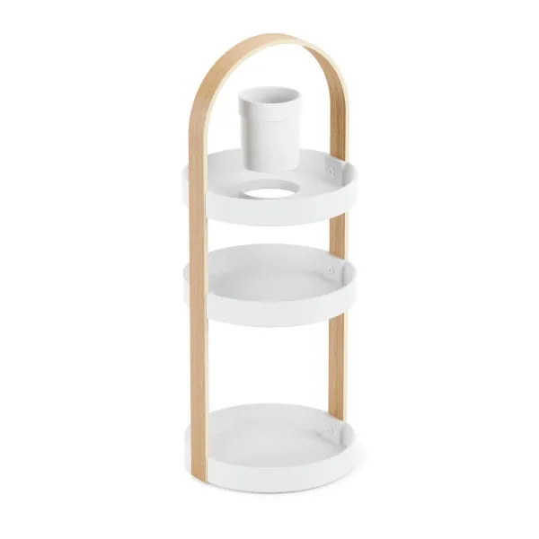 Umbra "Bellwood" Cosmetic Organizer - Wood - White & Natural product thumbnail 6