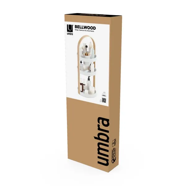 Umbra "Bellwood" Cosmetic Organizer - Wood - White & Natural product thumbnail 4