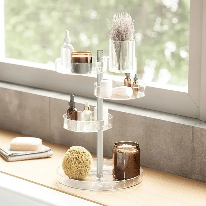Umbra Pirouette Cosmetic Organizer - Clear & Nickel product thumbnail 3