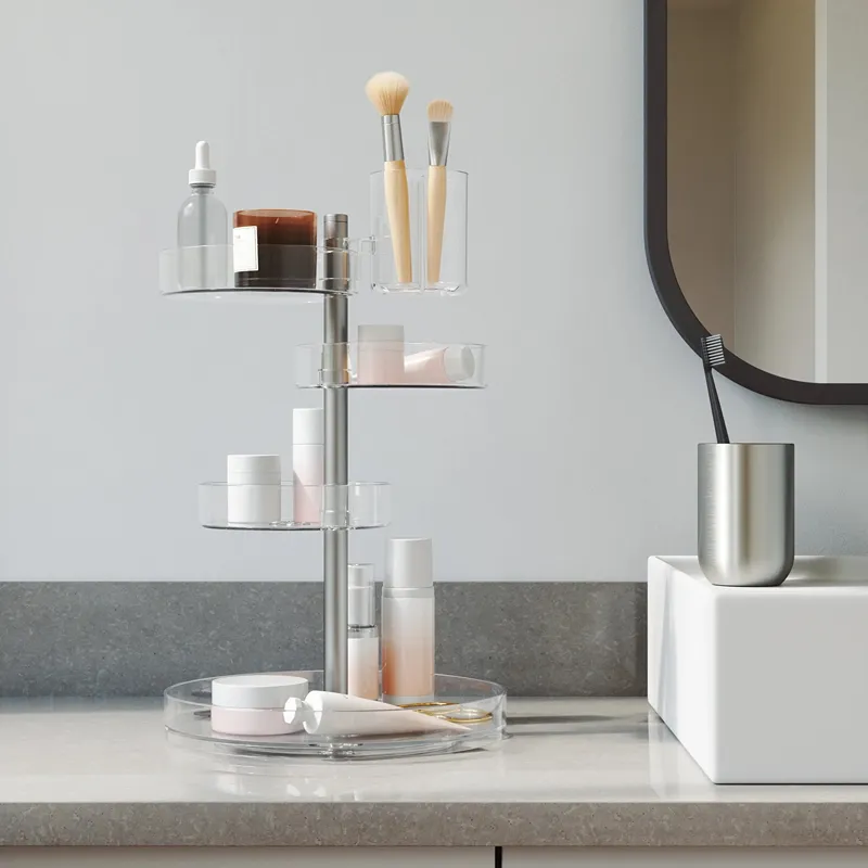 Umbra Pirouette Cosmetic Organizer - Clear & Nickel product thumbnail 5