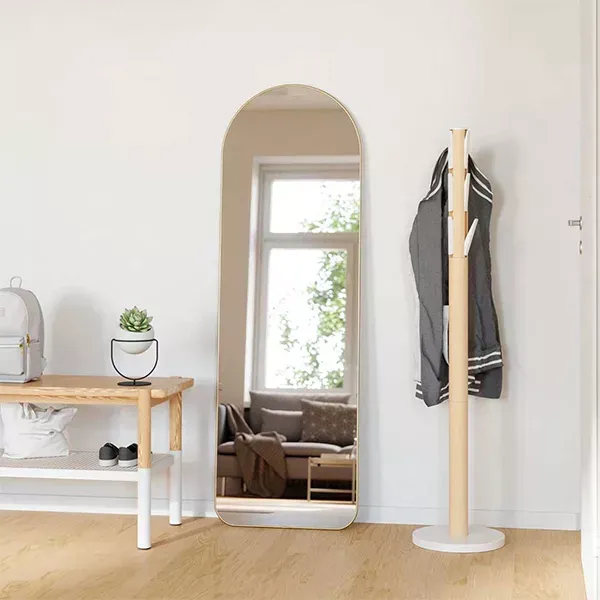 Umbra "Hubba" Arched Mirror - 51x157.5 cm - Brass product thumbnail 4