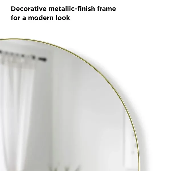 Umbra "Hubba" Arched Mirror - 51x157.5 cm - Brass product thumbnail 5