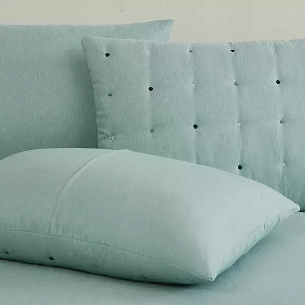 Nova Home "Natori" Embroidered Comforter Set - Green (Available In Sizes) product thumbnail 12
