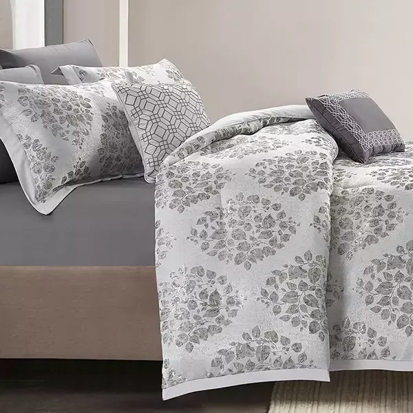 Nova Home Montebello Jacquard Comforter Set - King & Super King - 8 Pcs - Grey product thumbnail 7