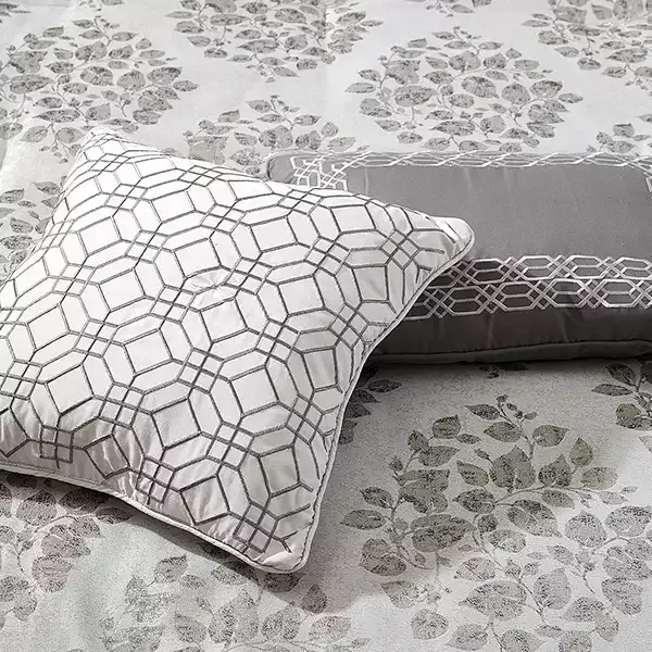 Nova Home Montebello Jacquard Comforter Set - King & Super King - 8 Pcs - Grey product thumbnail 9