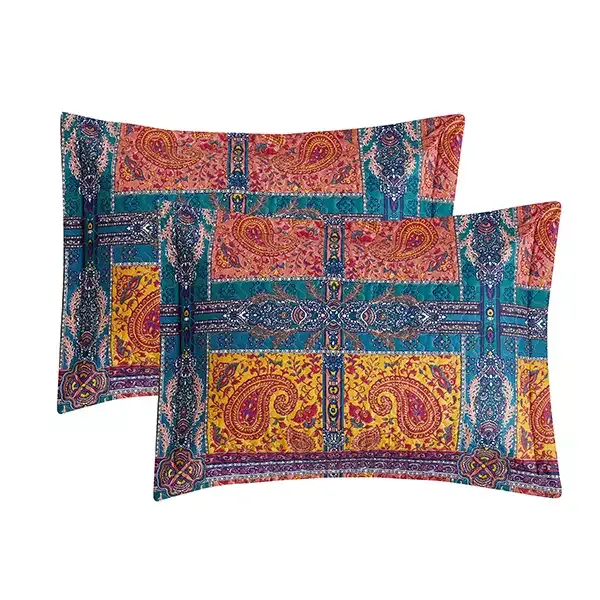Nova Home "Selma" Summer Bedspread Set With a Fitted Sheet - Orange (Available in Sizes) product thumbnail 8