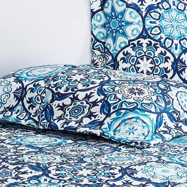 Nova Home "Brooke" Summer Bedspread Set With a Fitted Sheet - Blue (Available in Sizes) product thumbnail 2