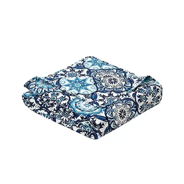 Nova Home "Brooke" Summer Bedspread Set With a Fitted Sheet - Blue (Available in Sizes) product thumbnail 4
