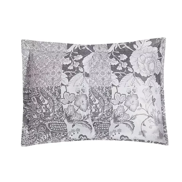 Nova Home Percy Summer Bedspread Set With a Fitted Sheet - Single & Twin - 3 Pcs - Grey product thumbnail 10