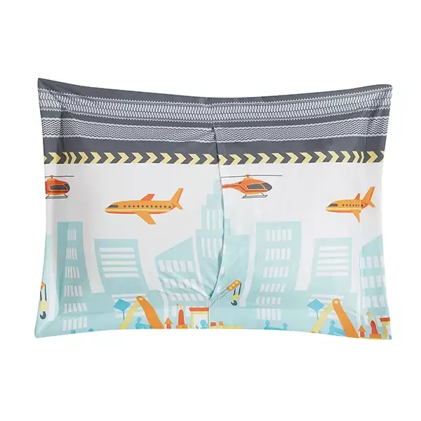 Nova Home "Trucks" Summer Bedspread Set With a Fitted Sheet - Blue (Available in Sizes) product thumbnail 8