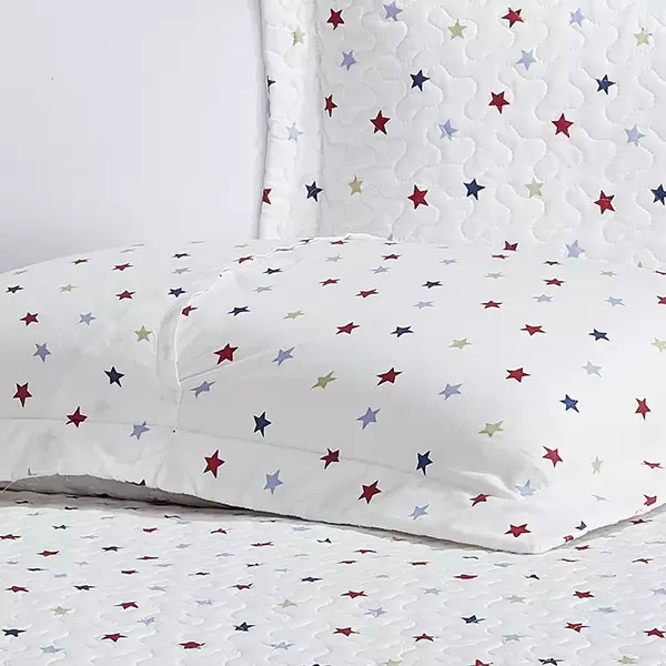 Nova Home "Colordot" Summer Bedspread Set With a Fitted Sheet - White (Available in Sizes) product thumbnail 2