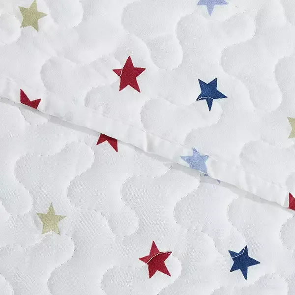 Nova Home "Colordot" Summer Bedspread Set With a Fitted Sheet - White (Available in Sizes) product thumbnail 3