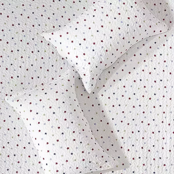Nova Home Colordot Summer Bedspread Set With a Fitted Sheet - King & Super King - 4 Pcs - White product thumbnail 8
