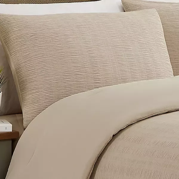 Nova Home Simply Crinkled Comforter Set -Beige (Available in Sizes) product thumbnail 8