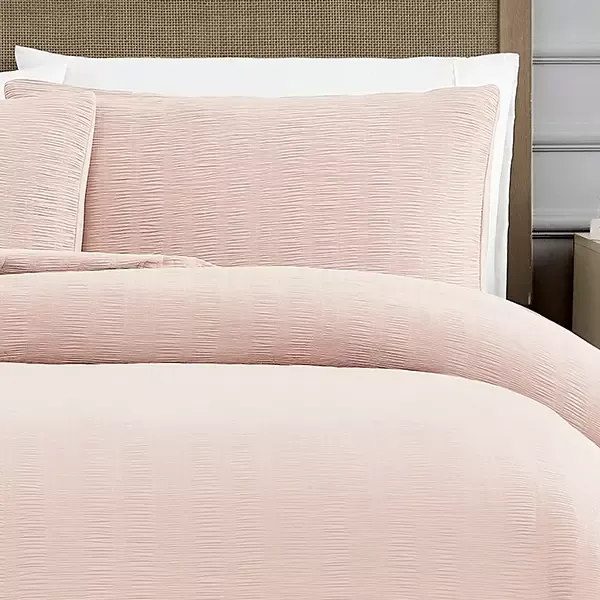Nova Home "Simply" Crinkled Comforter Set - Queen - 4 Pcs - Pink product thumbnail 7